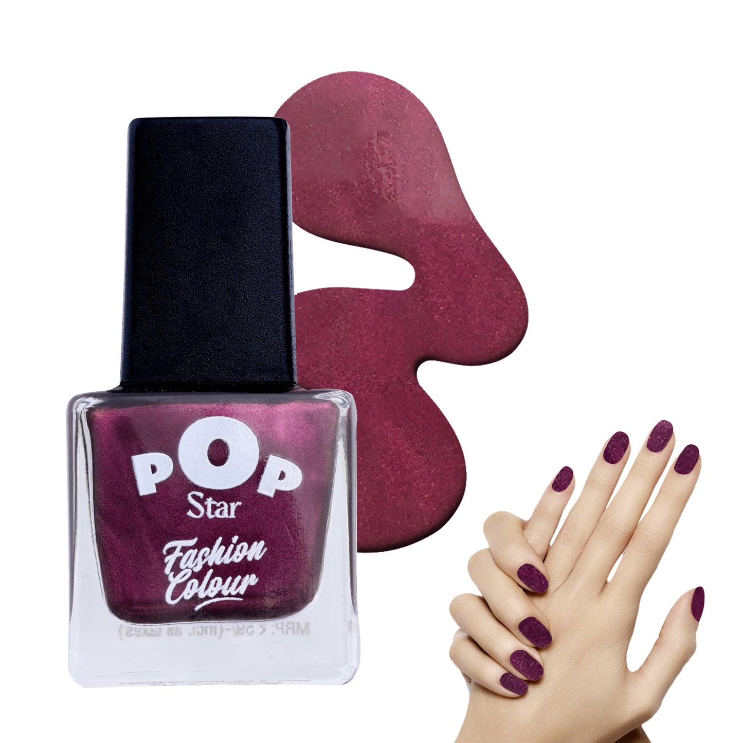 Pop Star Nail Polish (6.5 ml) | Dries In 45 Seconds | Glossy Finish | High Shine | Long Lasting Nail Polish For Women