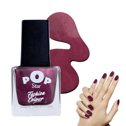 Pop Star Nail Polish (6.5 ml) | Dries In 45 Seconds | Glossy Finish | High Shine | Long Lasting Nail Polish For Women