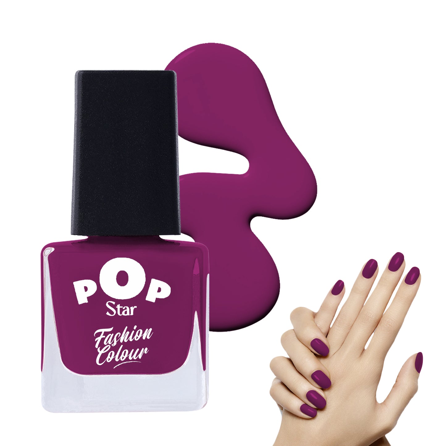 Pop Star Nail Polish (6.5 ml) | Dries In 45 Seconds | Glossy Finish | High Shine | Long Lasting Nail Polish For Women