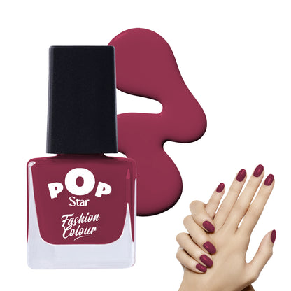 Pop Star Nail Polish (6.5 ml) | Dries In 45 Seconds | Glossy Finish | High Shine | Long Lasting Nail Polish For Women