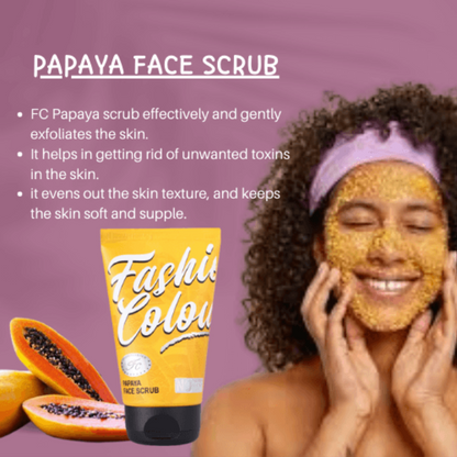 Fashion Colour Papaya Face Scrub