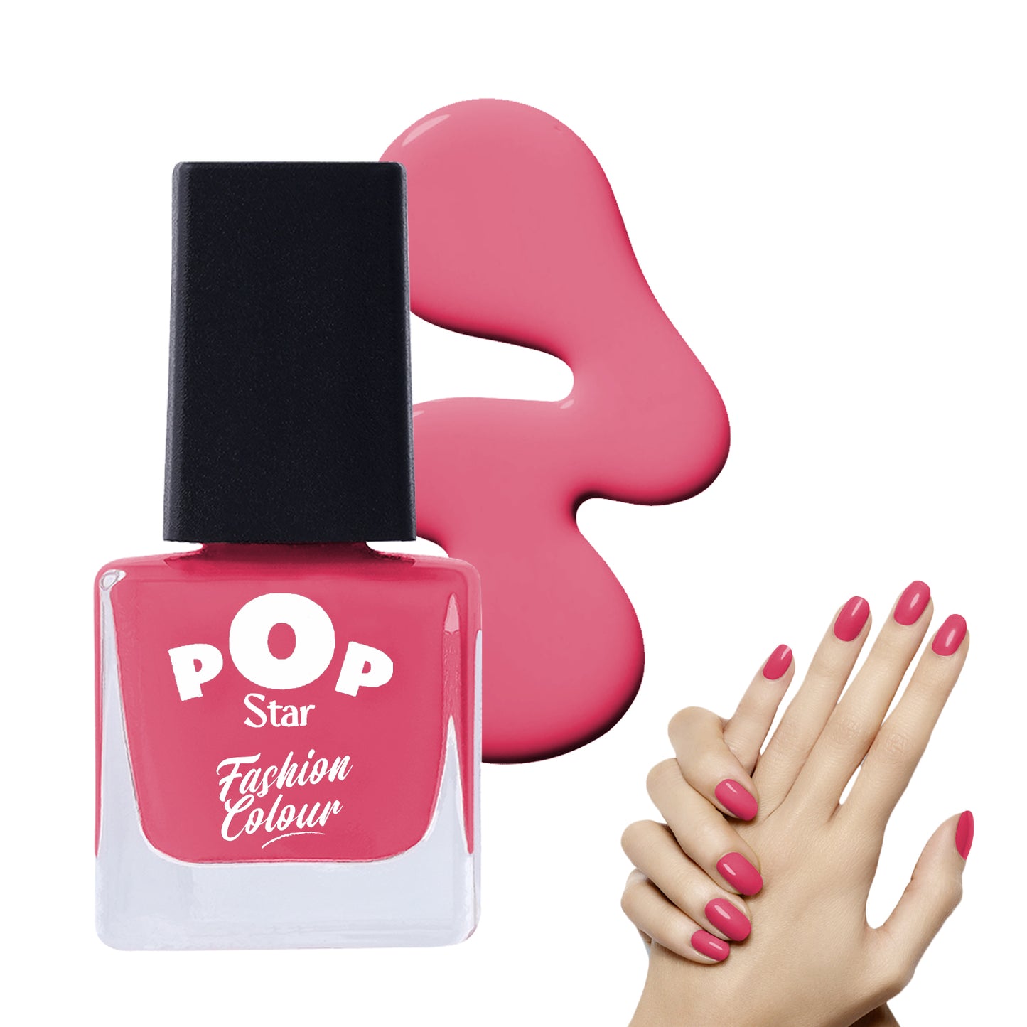 Pop Star Nail Polish (6.5 ml) | Dries In 45 Seconds | Glossy Finish | High Shine | Long Lasting Nail Polish For Women