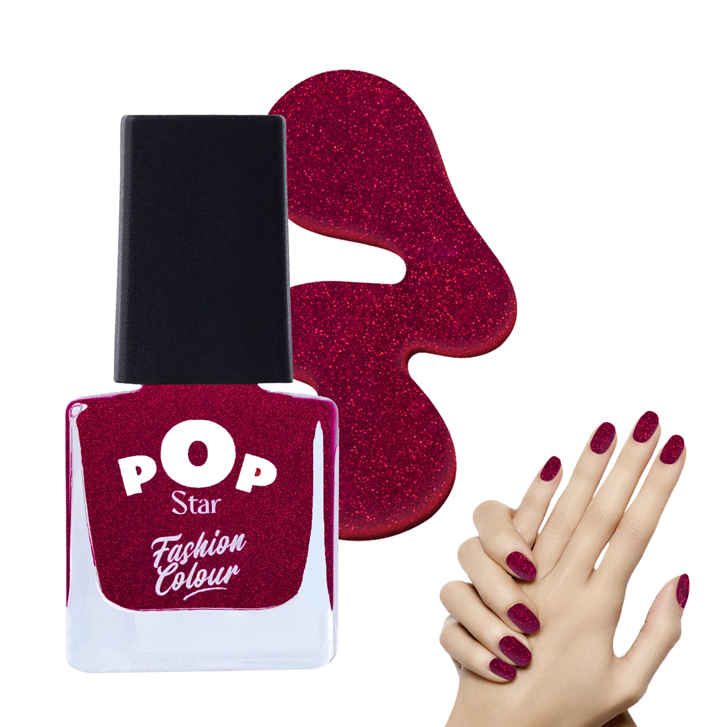 Pop Star Nail Polish (6.5 ml) | Dries In 45 Seconds | Glossy Finish | High Shine | Long Lasting Nail Polish For Women