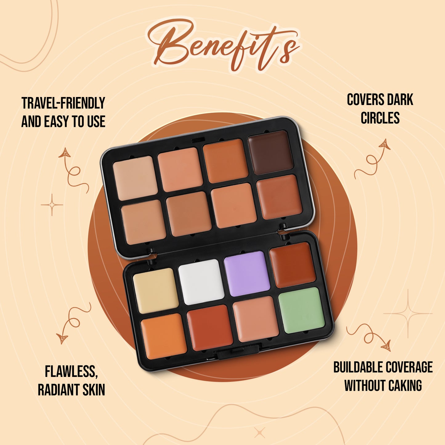 Glamorous Concealer Palette, 32gm