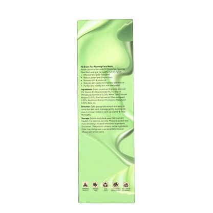 Fashion Colour Green Tea Foaming Face Wash