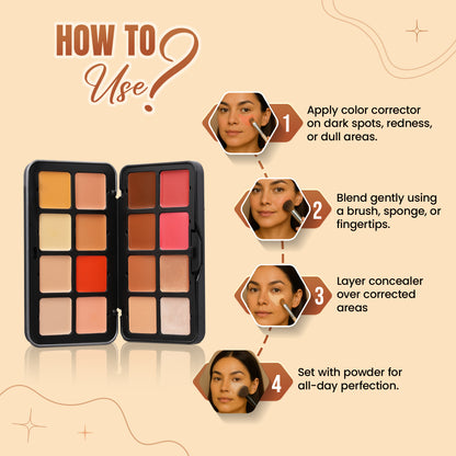 Glamorous Concealer Palette, 32gm