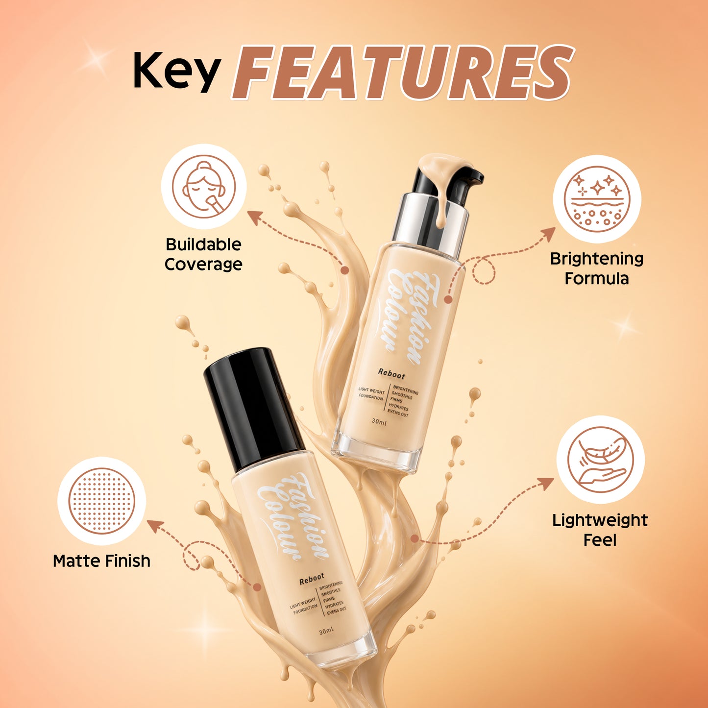 Light Weight Reboot Foundation, 30ml