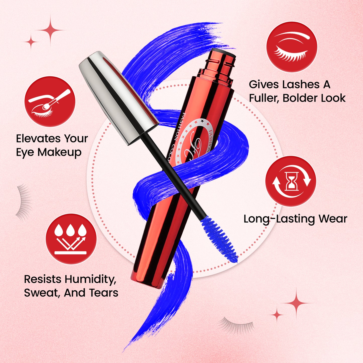 Big Eye Waterproof curl Mascara Blue I Waterproof, Non-Fading, Smudge-Proof, And Volume Base Film (8ml)