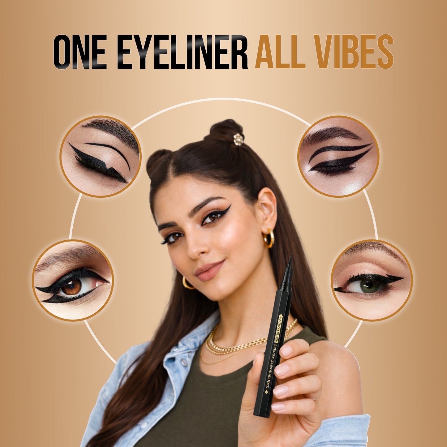 Super Cool Liquid Eyeliner Pencil | 0.1 Smooth A Perfect Sketch | Waterproof & Long-Lasting | Cool Black