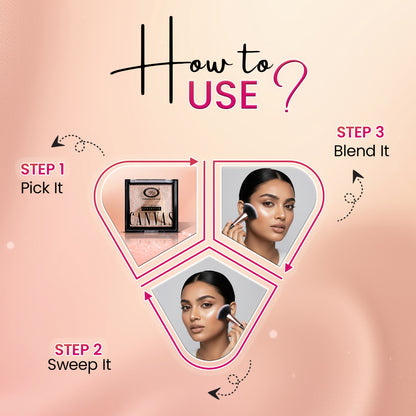 Canvas Chromatic 2-in-1 Highlighter | Long-Lasting Glow with Dual Tone Finish | Smooth, Blendable & Lightweight Texture | All Skin Types | 9g