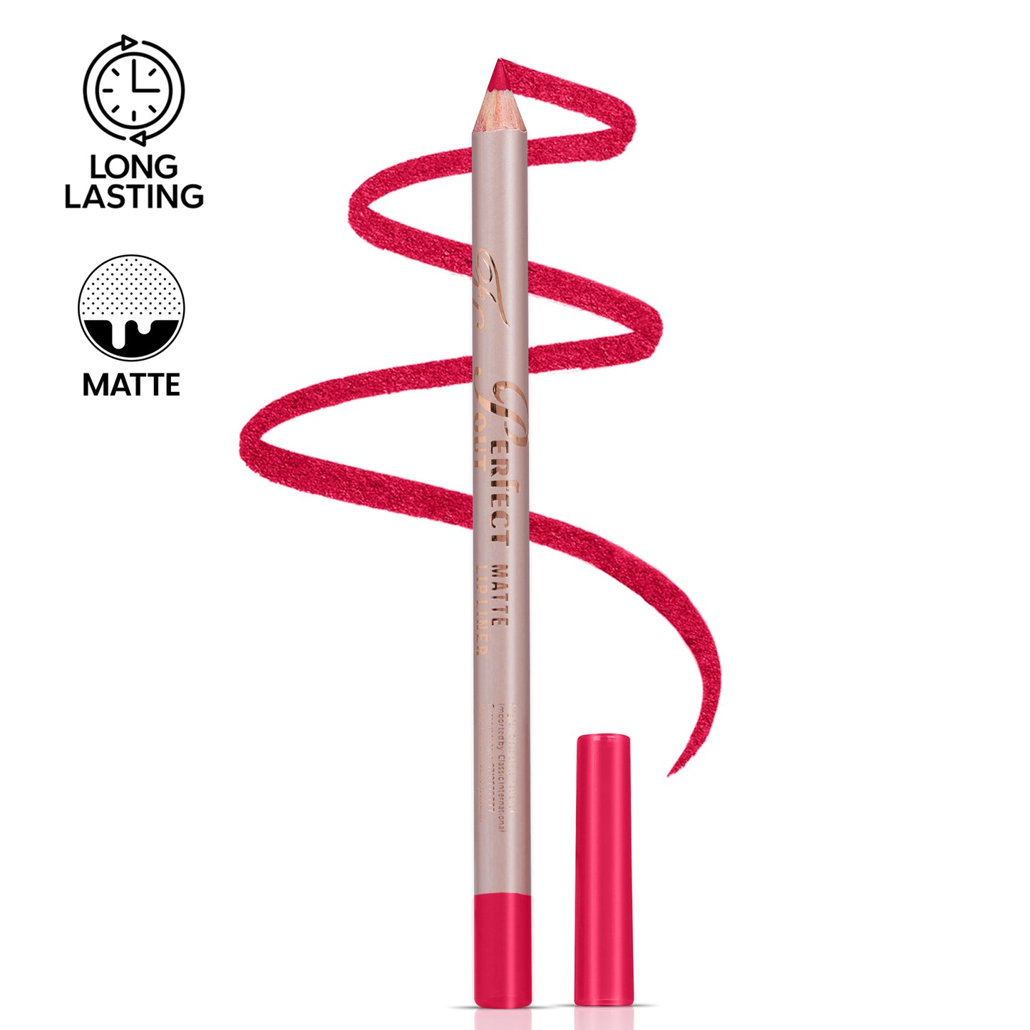 Perfect Pout Matte Lipliner | Glides on Smoothly | Matt Finish | Waterproof | Long-lasting | One Swipe Smooth Application