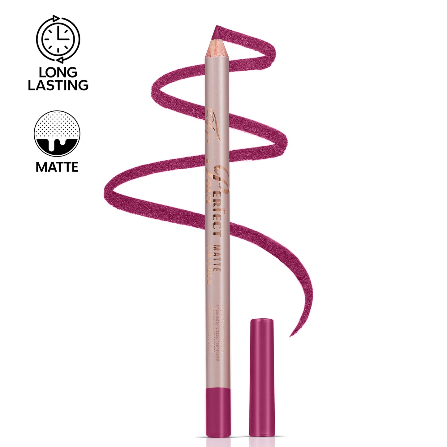 Perfect Pout Matte Lipliner | Glides on Smoothly | Matt Finish | Waterproof | Long-lasting | One Swipe Smooth Application