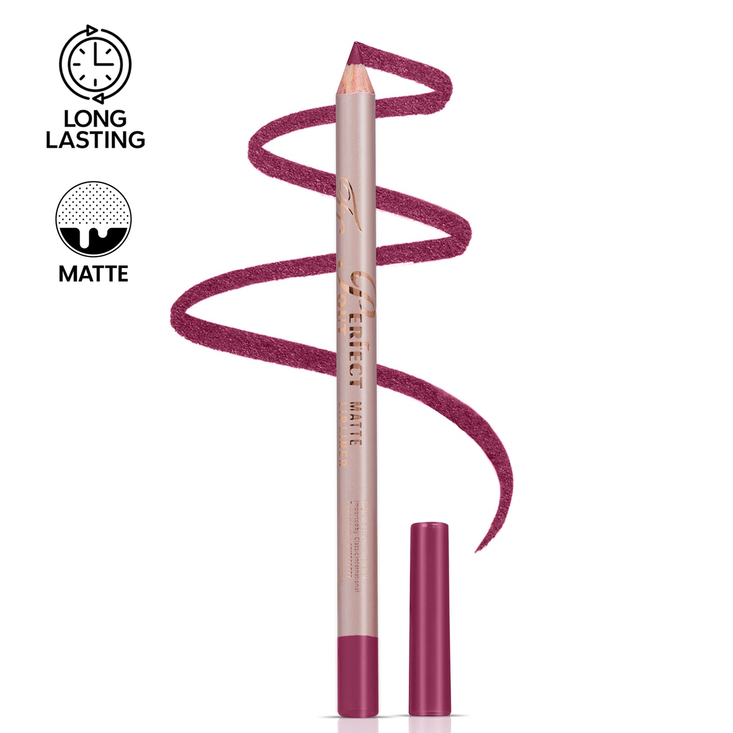 Perfect Pout Matte Lipliner | Glides on Smoothly | Matt Finish | Waterproof | Long-lasting | One Swipe Smooth Application