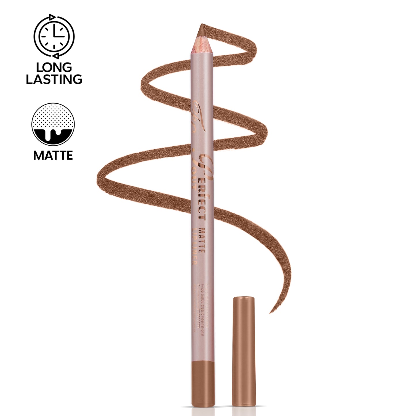 Perfect Pout Matte Lipliner | Glides on Smoothly | Matt Finish | Waterproof | Long-lasting | One Swipe Smooth Application