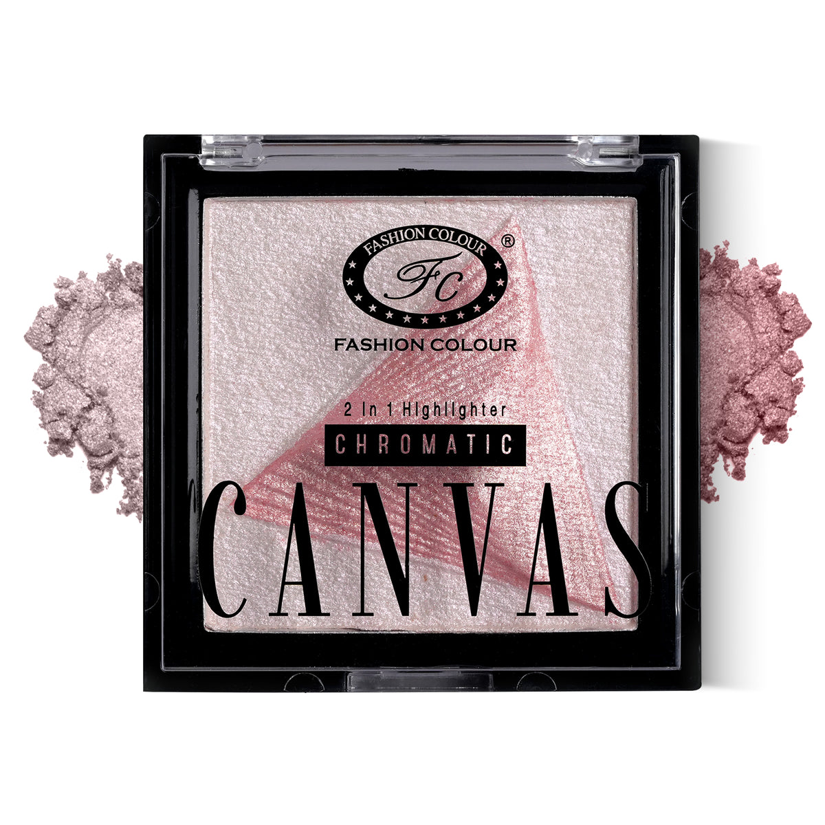 Canvas Chromatic 2-in-1 Highlighter | Long-Lasting Glow with Dual Tone Finish | Smooth, Blendable & Lightweight Texture | All Skin Types | 9g