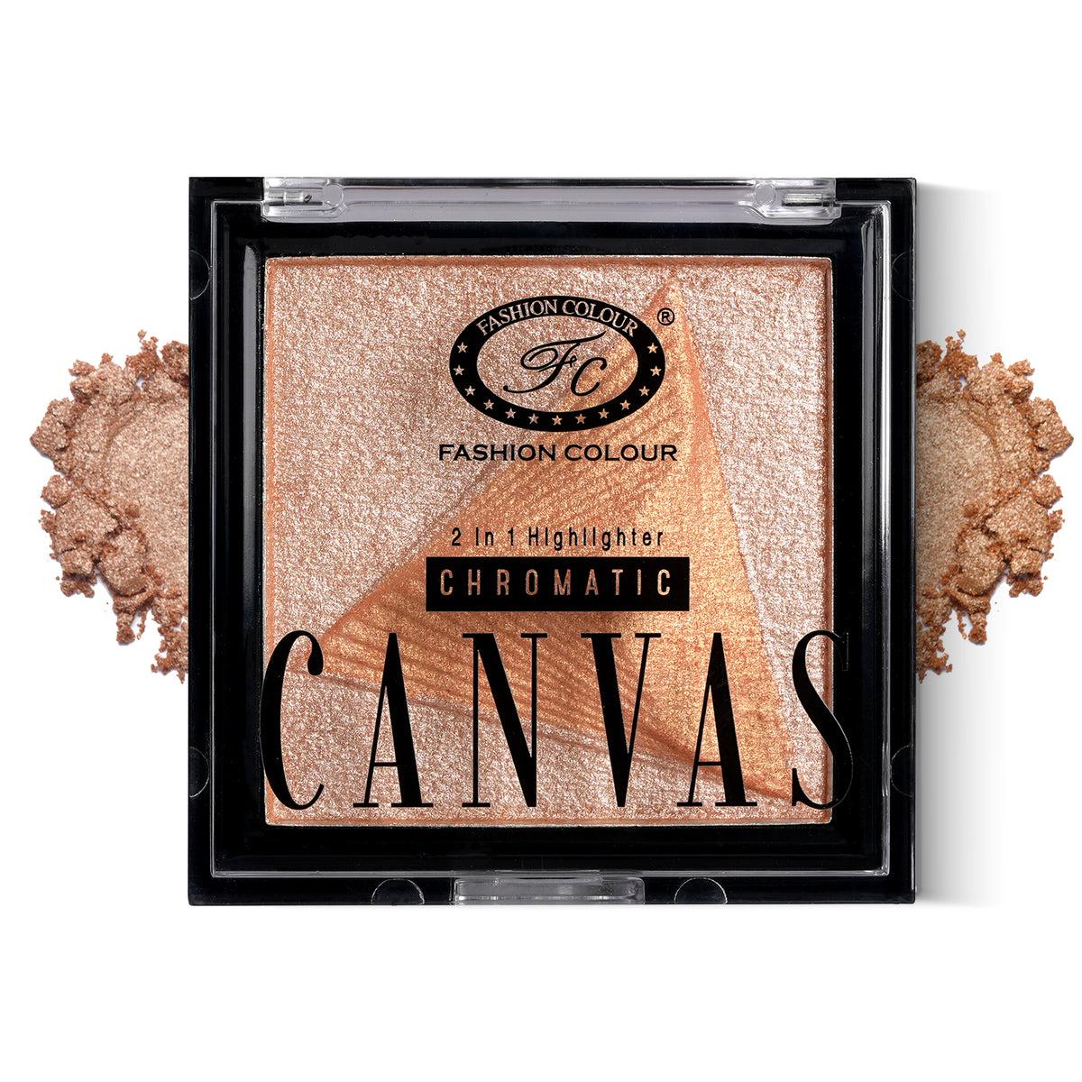 Canvas Chromatic 2-in-1 Highlighter | Long-Lasting Glow with Dual Tone Finish | Smooth, Blendable & Lightweight Texture | All Skin Types | 9g