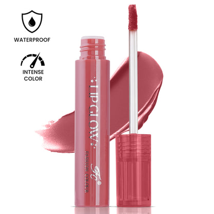 Pretty Lip Glow Liquid Lipstick Waterproof | Matte Finish | Non Transfer 16 Hours Wear | Liquid Lipstick Nudeshade To Bold | For All Indian Skin Tones | 3ml