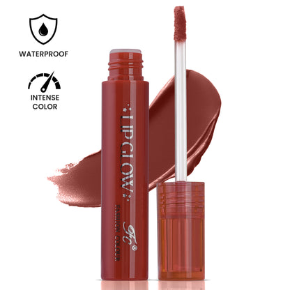 Pretty Lip Glow Liquid Lipstick Waterproof | Matte Finish | Non Transfer 16 Hours Wear | Liquid Lipstick Nudeshade To Bold | For All Indian Skin Tones | 3ml