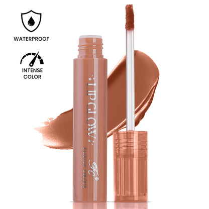 Pretty Lip Glow Liquid Lipstick Waterproof | Matte Finish | Non Transfer 16 Hours Wear | Liquid Lipstick Nudeshade To Bold | For All Indian Skin Tones | 3ml