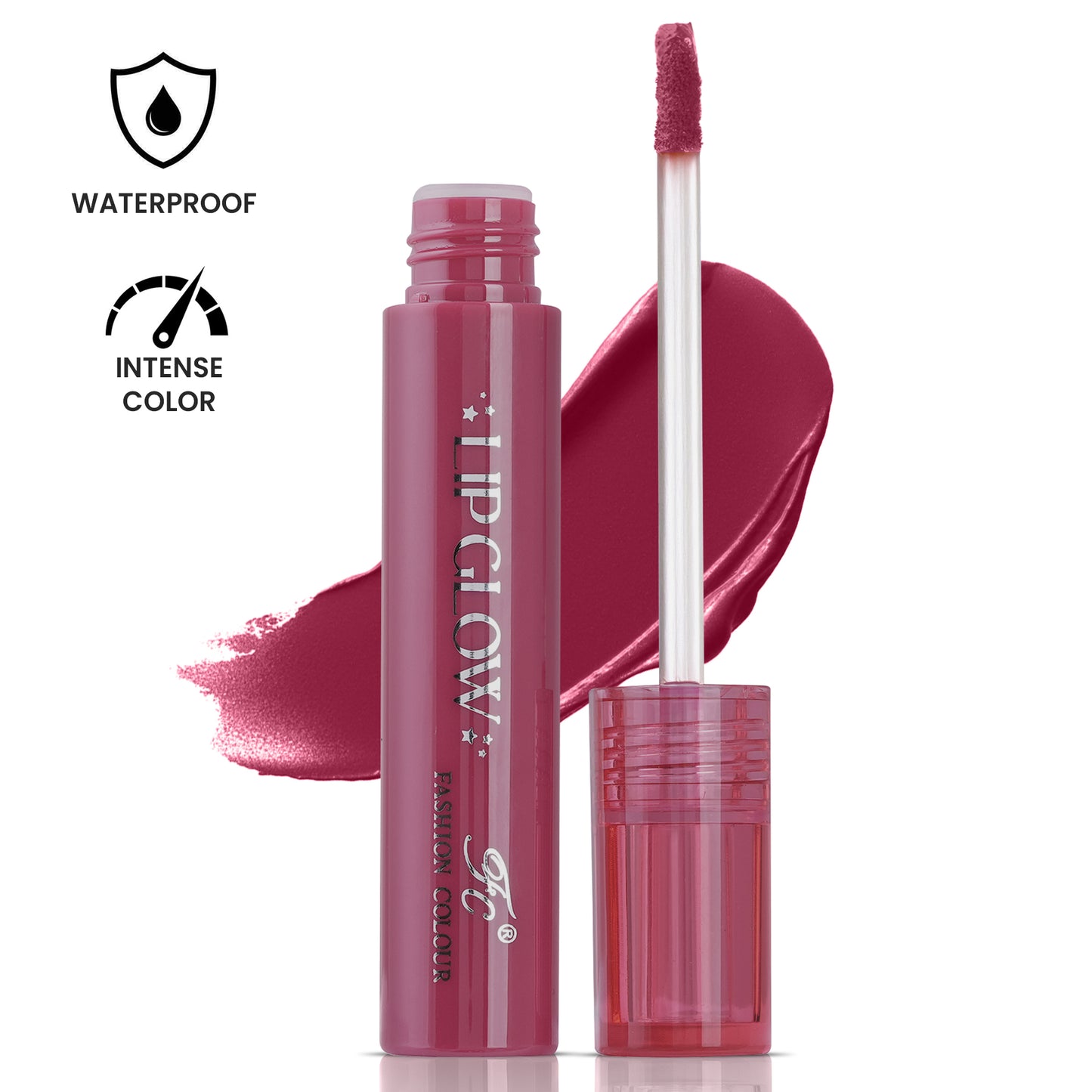 Pretty Lip Glow Liquid Lipstick Waterproof | Matte Finish | Non Transfer 16 Hours Wear | Liquid Lipstick Nudeshade To Bold | For All Indian Skin Tones | 3ml