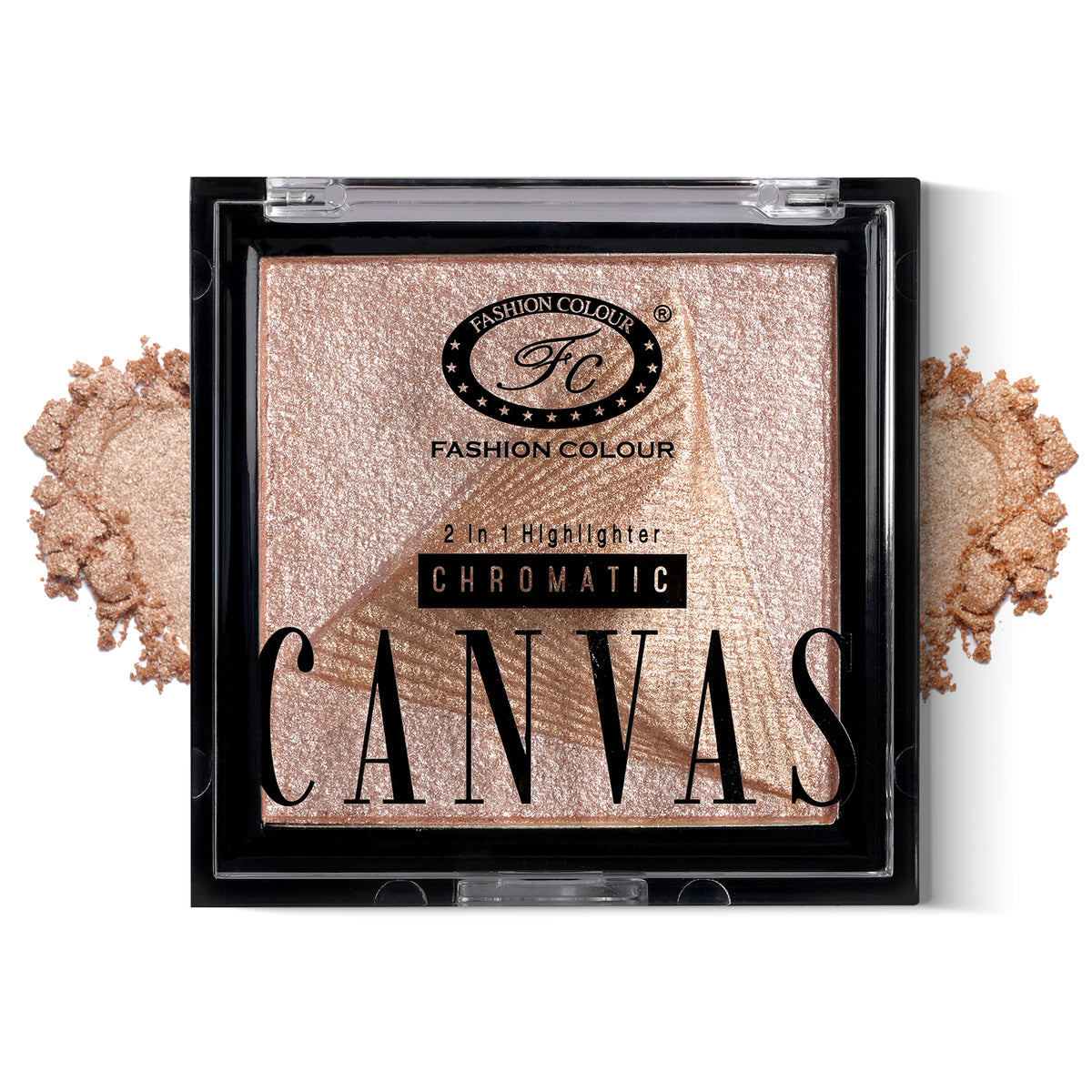 Canvas Chromatic 2-in-1 Highlighter | Long-Lasting Glow with Dual Tone Finish | Smooth, Blendable & Lightweight Texture | All Skin Types | 9g