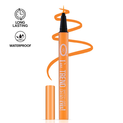 I'm TREND SKETCH LINER ~ Oh My Eyes |Quick-Dry | Long Lasting | Smudge-Proof | Day to Night | Available in 5 Trendy Colors