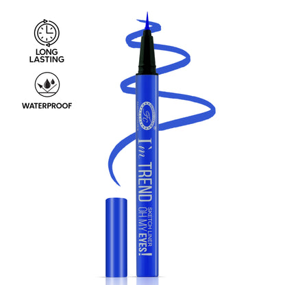 I'm TREND SKETCH LINER ~ Oh My Eyes |Quick-Dry | Long Lasting | Smudge-Proof | Day to Night | Available in 5 Trendy Colors