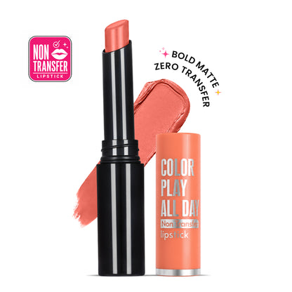 Color Play All Day Non Transfer Lipstick I Waterproof I Long Lasting I 2gm