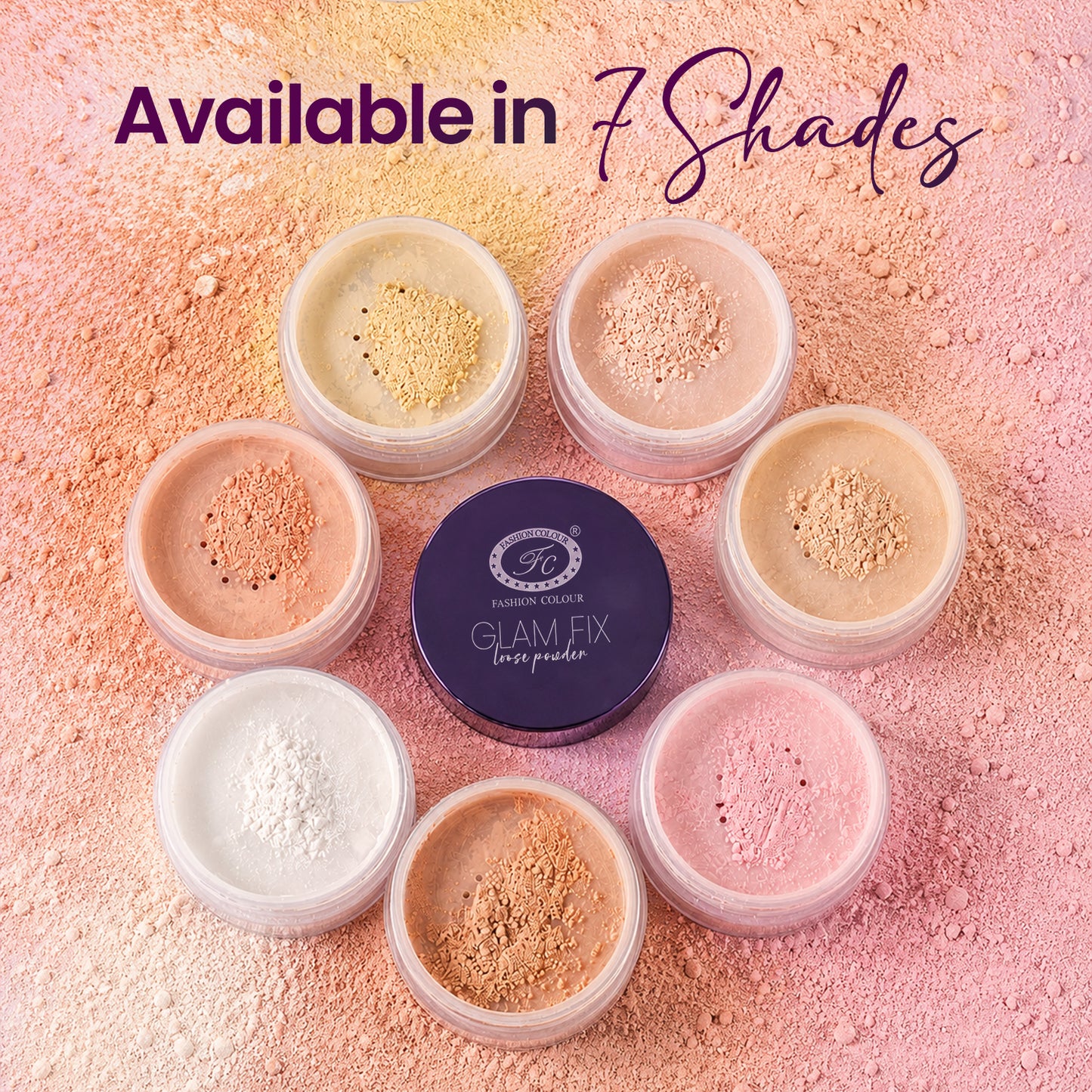 Glam Fix Loose Powder For Face Makeup | Setting & Finishing Loose Powder For All Skin Types | Non- Drying & Lightweight | Evens Out Skin Tone | Blurs Imperfections