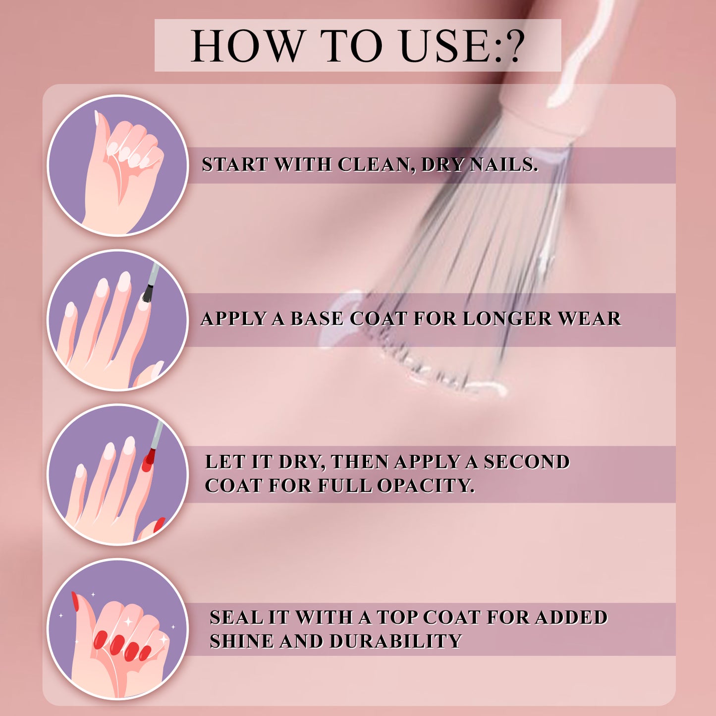 Pop Star Nail Polish (6.5 ml) | Dries In 45 Seconds | Glossy Finish | High Shine | Long Lasting Nail Polish For Women