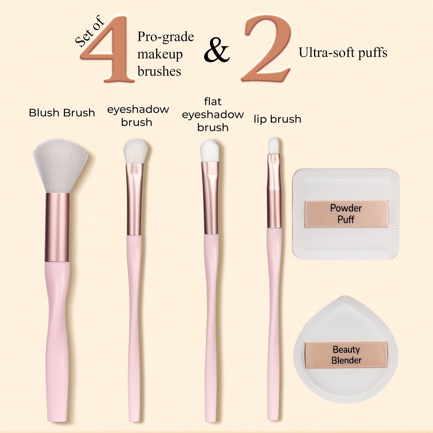 CLAY BEAUTY FRESH COVER MAKE-UP 4個セット MAKE UP FOR EVER Face and Eyes Tools Set | Cult Beauty