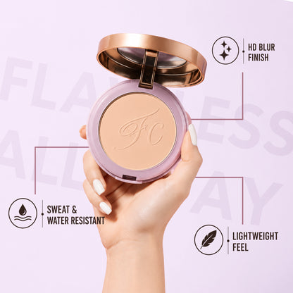 HD Photography Finish 2 -IN- 1 Compact Powder with Powder Puff| Silky Texture | Ultra-Fine Formula | Blurring Imperfcetions | Combatting Shine | All-day Long