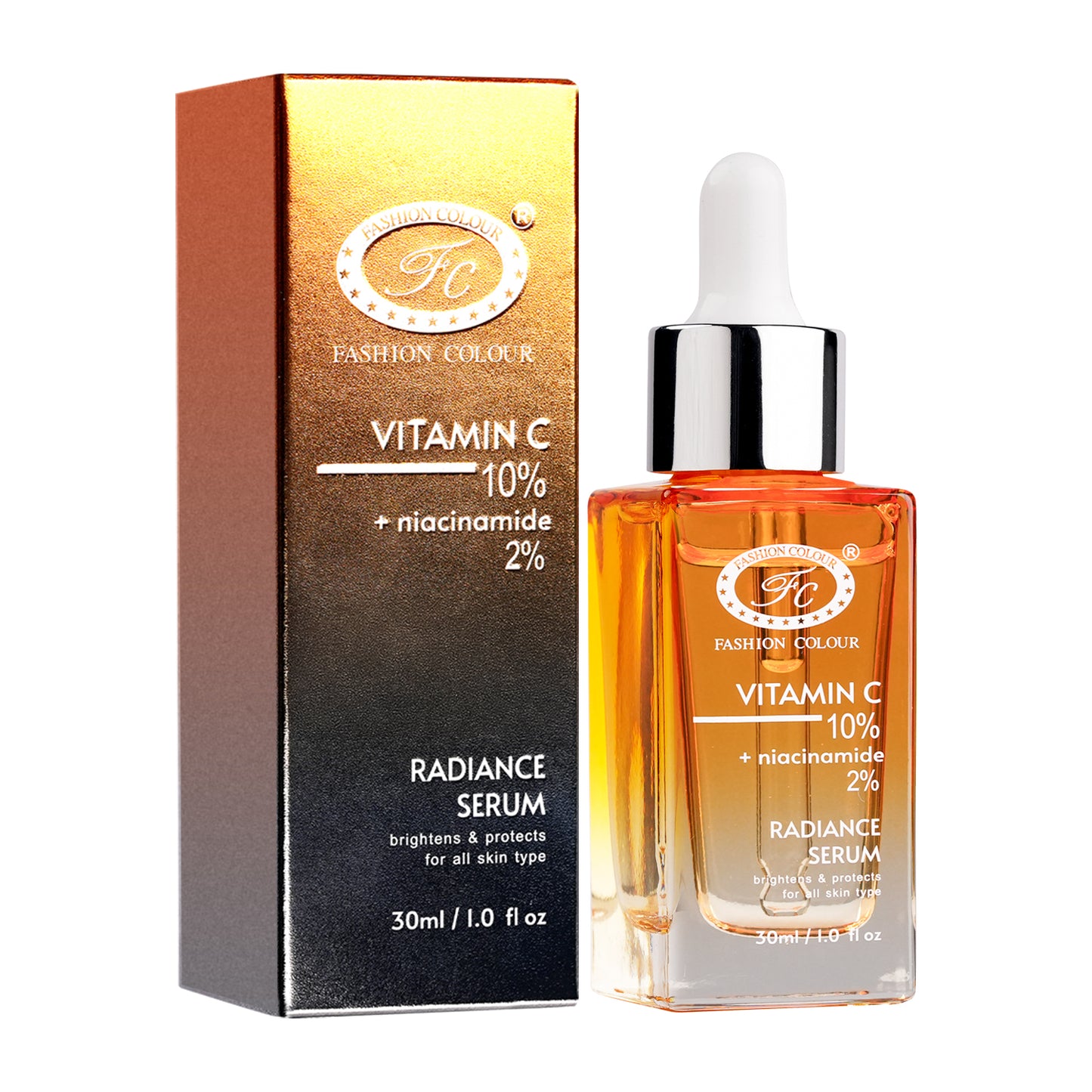 Vitamin C 10% + Niacinamide 2% | Radiance Serum | Brightens & Protects For all Skin Type | 30ml
