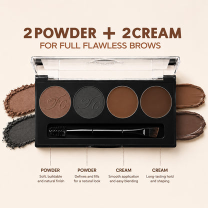 4 IN 1 POWDER & GEL EYEBROW PALETTE, 8GM