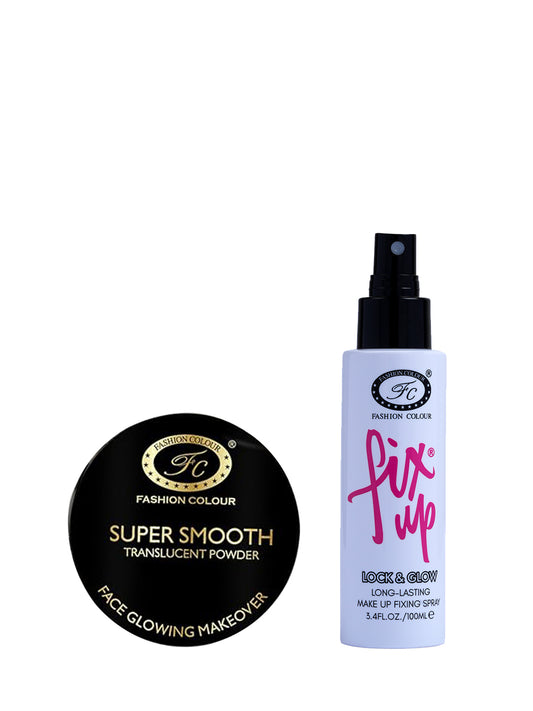 Super Smooth Translucent Powder (Shade 01- 15g) & Fix Up Fixing Spray (100ml)