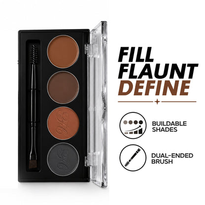 4 IN 1 POWDER & GEL EYEBROW PALETTE, 8GM