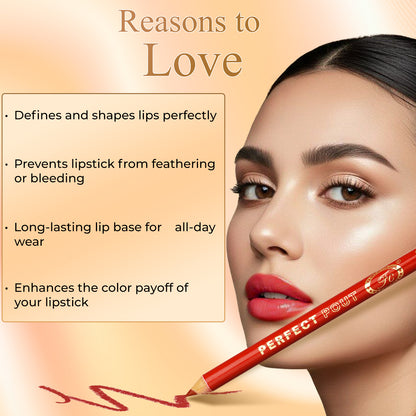 Perfect Pout Matte Lipliner | Glides on Smoothly | Matt Finish | Waterproof | Long-lasting | One Swipe Smooth Application