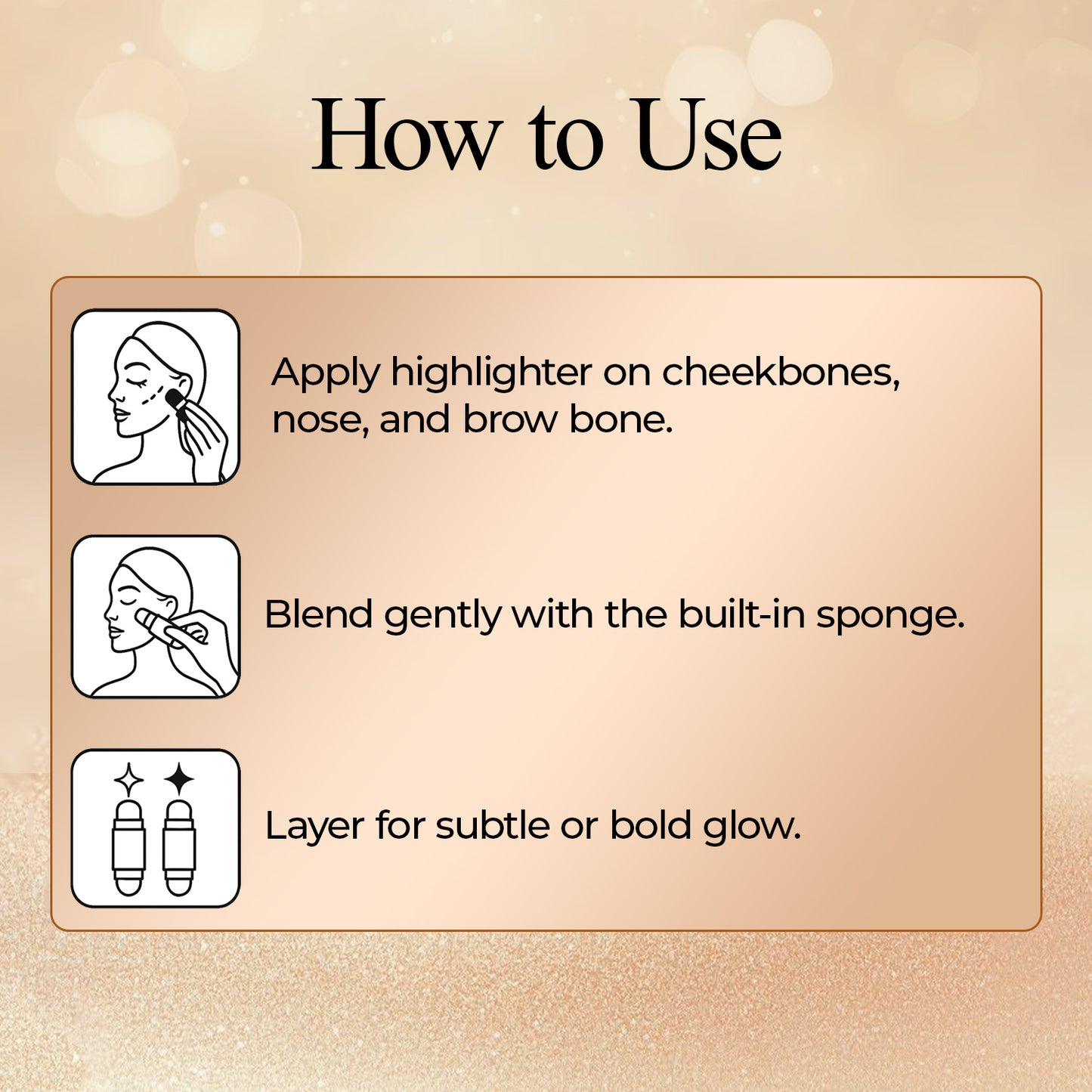 11:11 Glow O’Clock Highlighter Stick – Long-Lasting Cream Highlighter for Face & Body | Dual-Ended with Applicator Sponge | Natural Radiant Finish | Easy to Blend Makeup Glow Stick