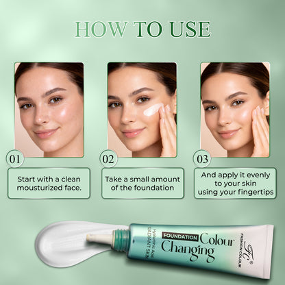 Color Changing Foundation | Infused With Hyaluronic Acid |(40g)