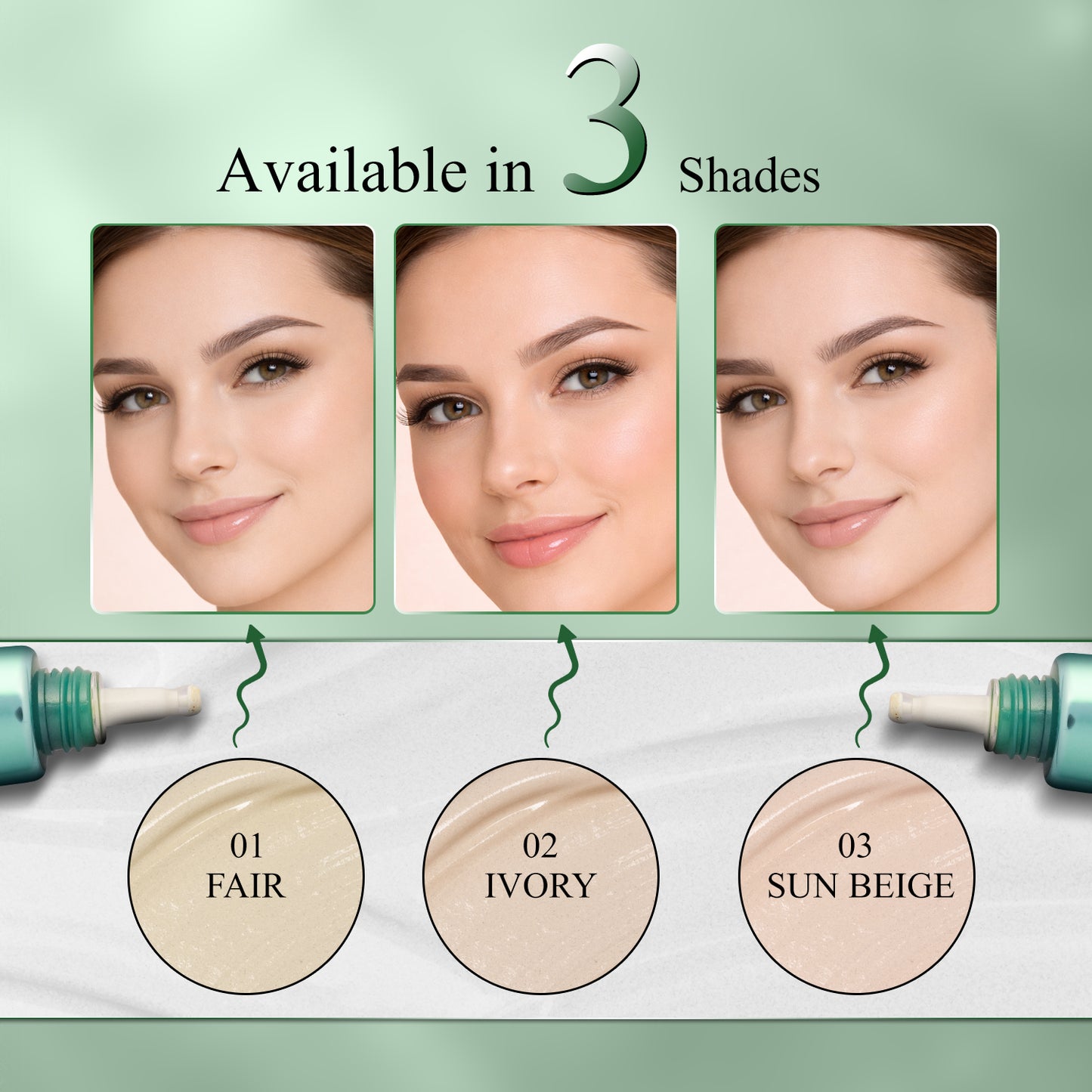 Color Changing Foundation | Infused With Hyaluronic Acid |(40g)