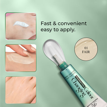 Color Changing Foundation | Infused With Hyaluronic Acid |(40g)