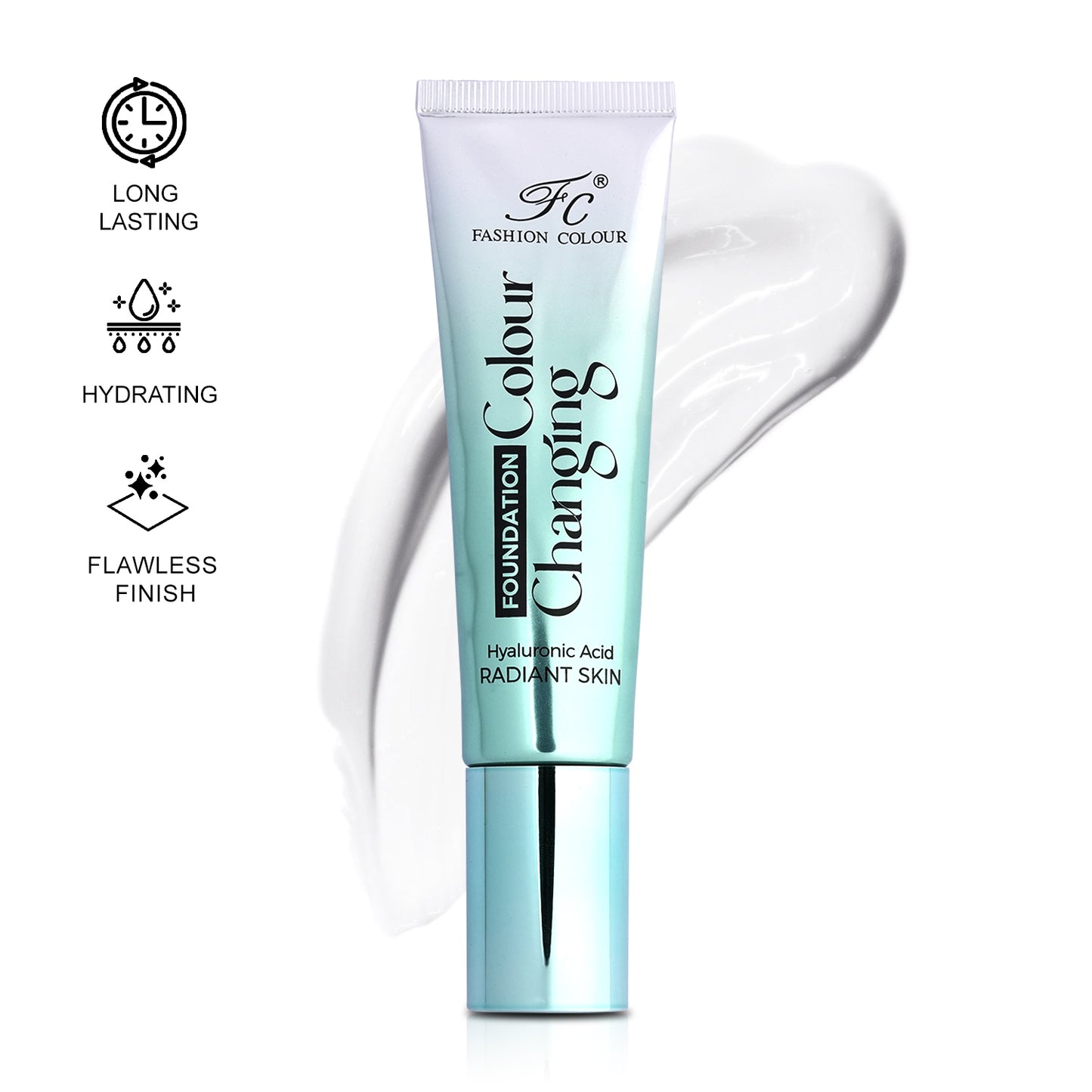 Color Changing Foundation | Infused With Hyaluronic Acid |(40g)