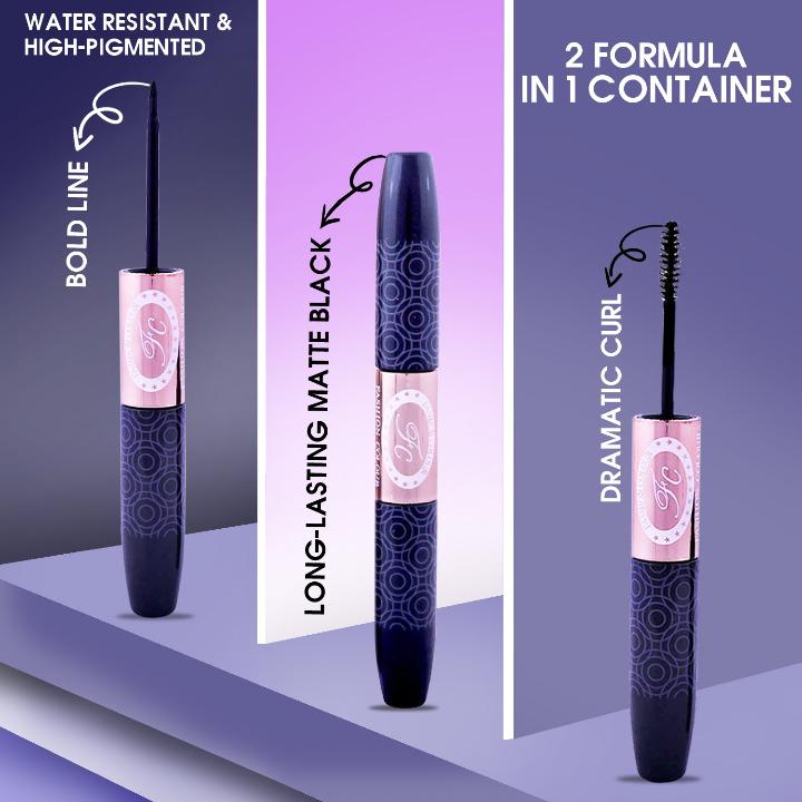 Fashion Colour 2 In 1 Eyeliner &Mascara