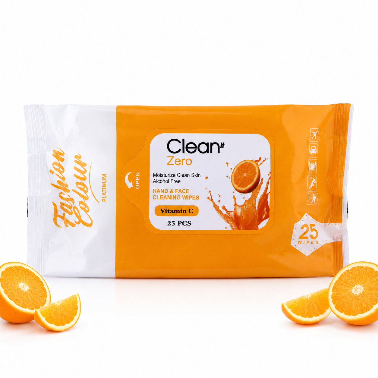 Clean It Zero Hand and Face Cleaning Wipes | Vitamin C | 25N