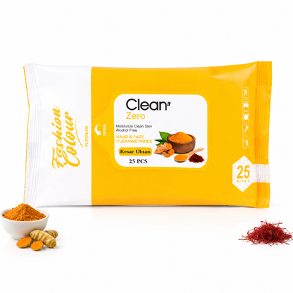 Clean It Zero Hand and Face Cleaning Wipes | Kesar Ubtan | 25N