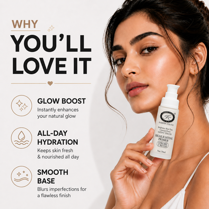Highlighting Primer, Brightens Skin Tone, Conceal Pores, 30ml