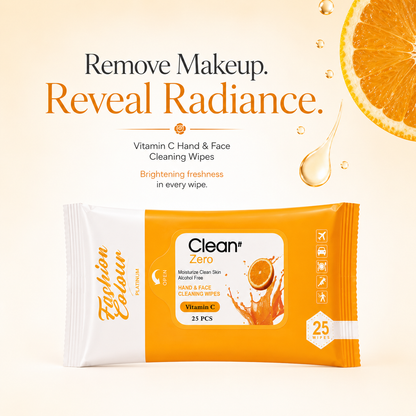 Clean It Zero Hand and Face Cleaning Wipes | Vitamin C | 25N