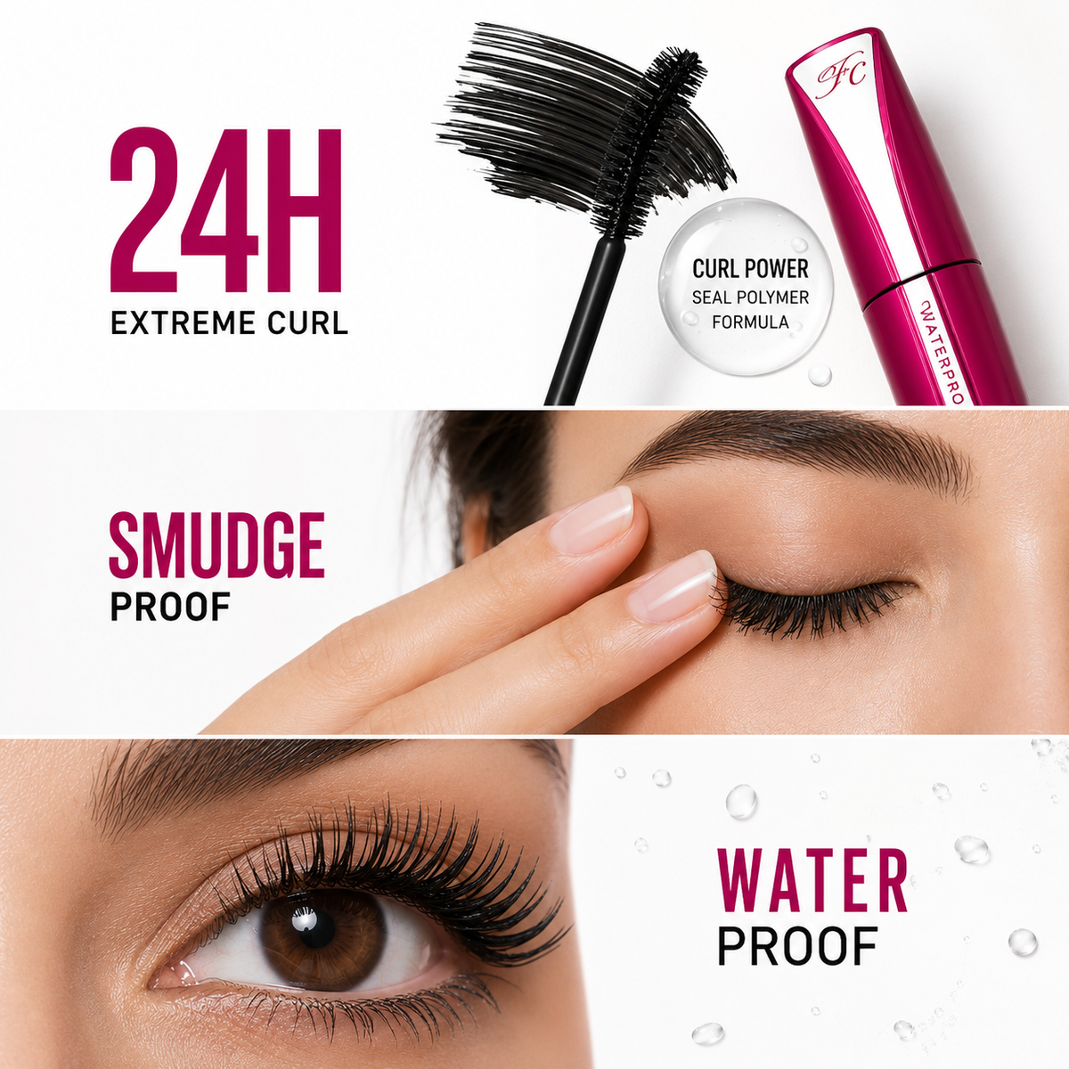 Waterproof Mascara Double Effect