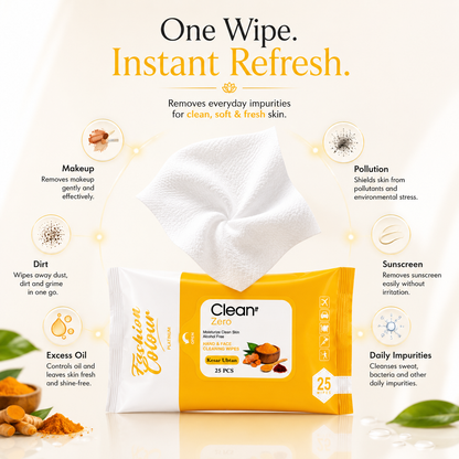 Clean It Zero Hand and Face Cleaning Wipes | Kesar Ubtan | 25N