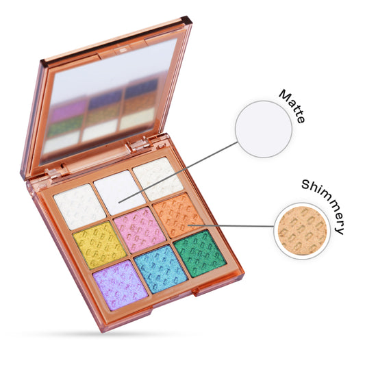 Platinum Multi-Chrome Eyeshadow Palette, Eye-catching finishes, Ultra-Wearable Shades, 9gm